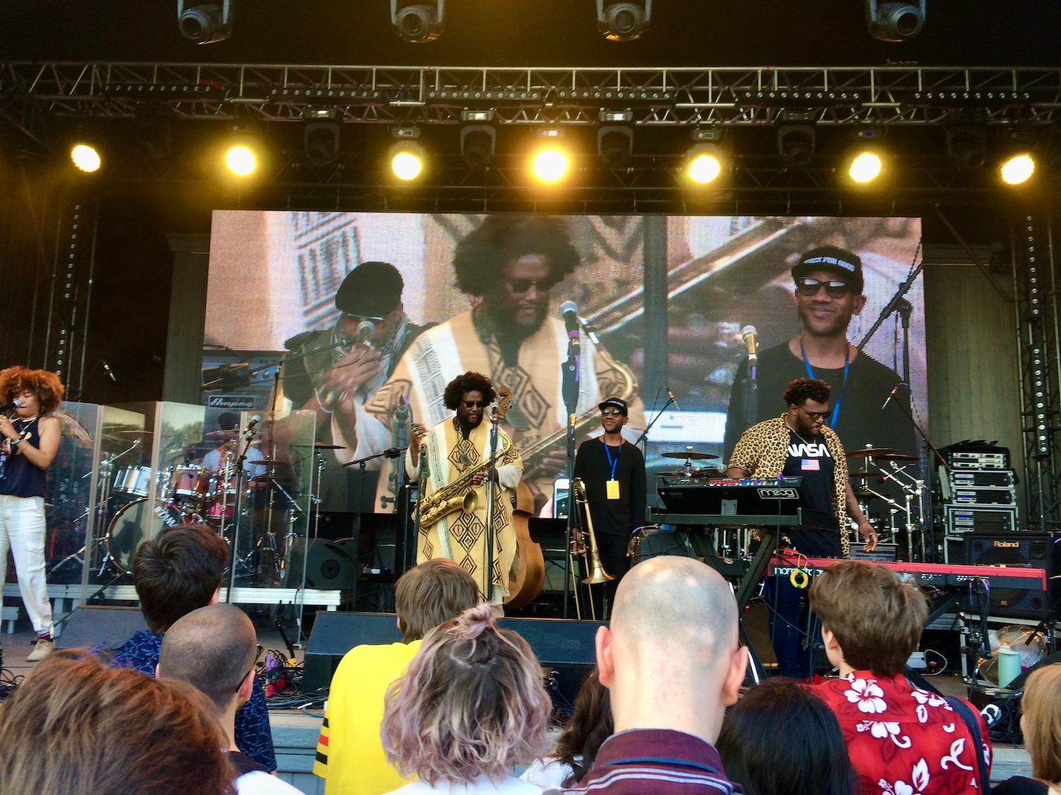 Kamasi Washington on the stage